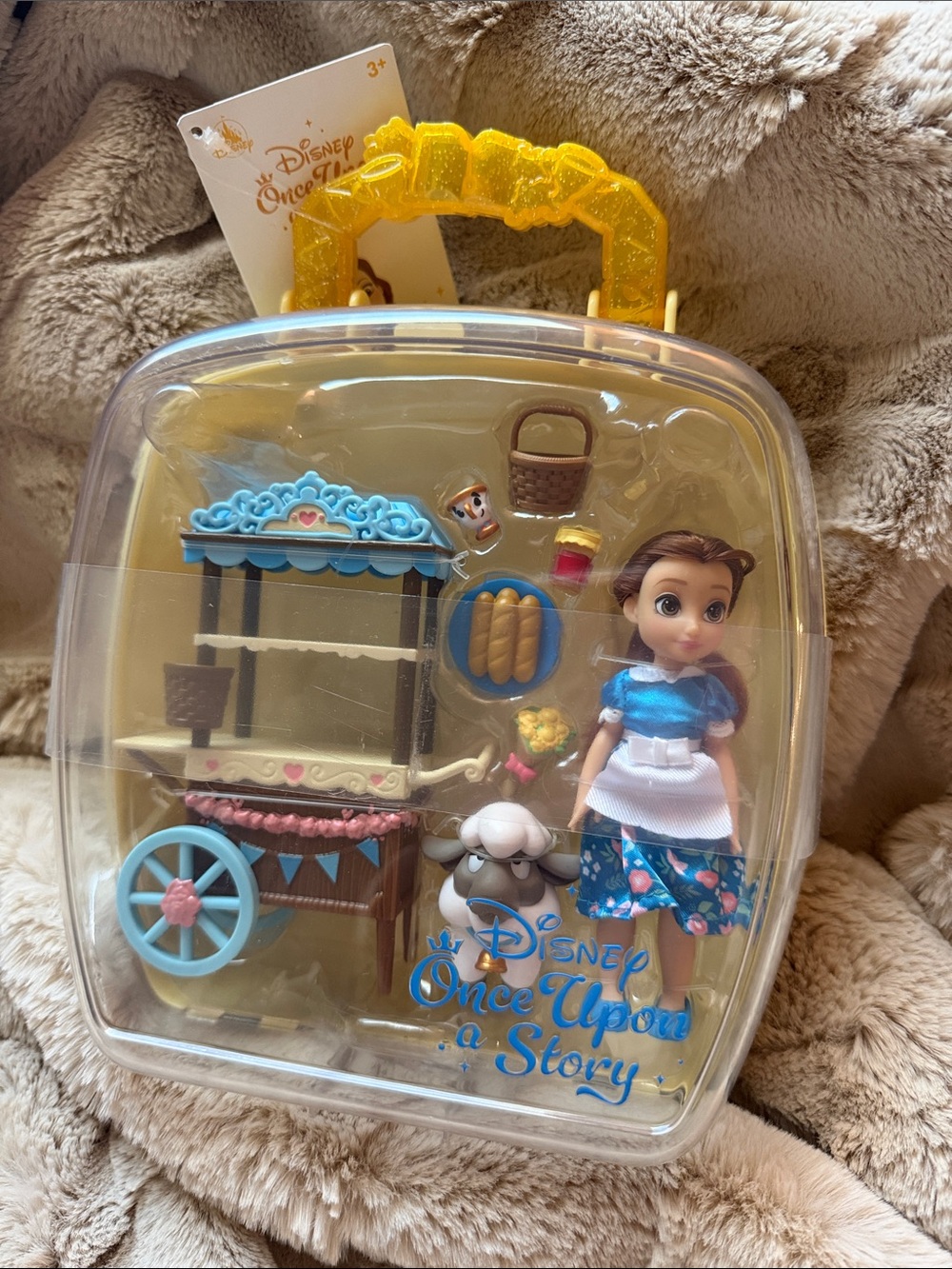 Disney Belle Story Carry Case Playset - Blue, Yellow, Pink